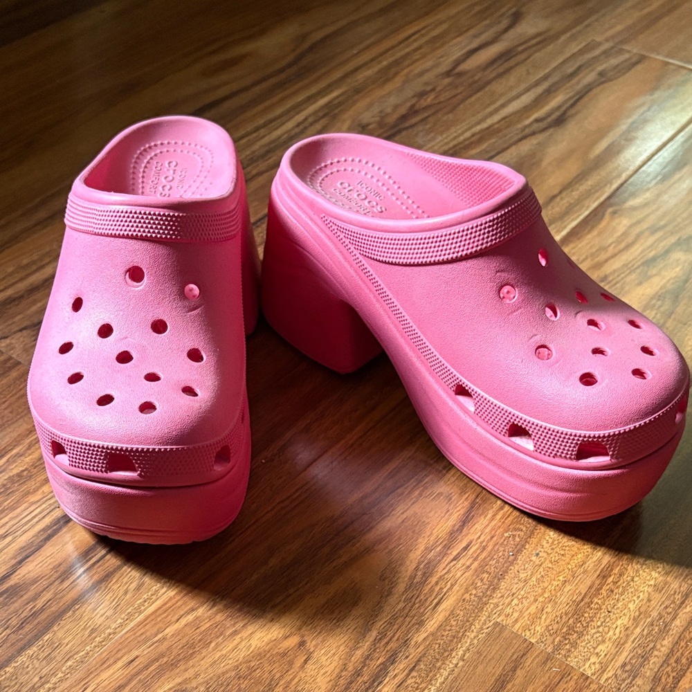 CROCS Pink Siren Clog Platform 9 - Picture 9 of 10